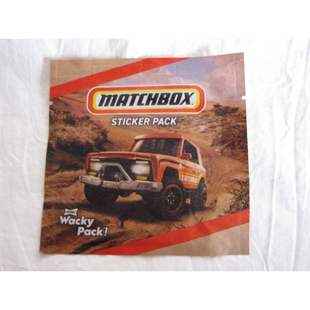 NEW Matchbox Sticker Pack from Sonic Wacky Pack!‎ 2023 Mattel